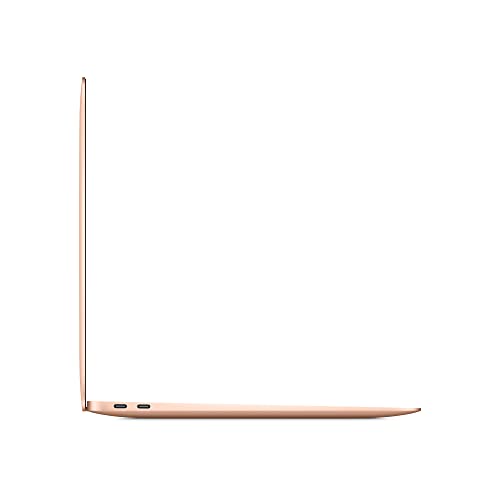 Apple Ordinateur Portable MacBook Air 2020 : Puce M1, éCran Retina 13′′, 8 Go de RAM, 256 Go de Stockage SSD, Clavier rétroéClairé, Caméra FaceTime HD, Touch ID; Or