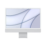 Apple 2021 iMac (24 Pouces, Puce M1 avec CPU 8 cœurs et GPU 7 cœurs, Deux Ports, 8 Go RAM, 256 Go) - Argent