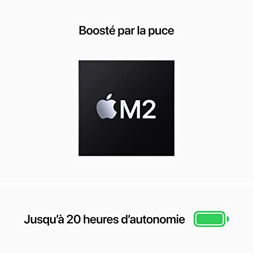 Apple 2022 MacBook Pro avec Puce M2 : écran Retina de 13 Pouces, 8GB de RAM, 256 Go de Stockage SSD ; Argent