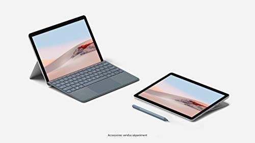 Microsoft Surface Go 3 Ordinateur Portable (Windows 11, écran 10.5'', 8Go RAM, 128Go SSD, Intel Pentium Gold, Wifi, Platine), le 2-en-1 PC/Tablette compact & polyvalent