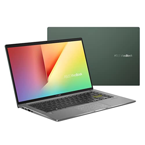 ASUS Vivobook S14 Evo S435EA-KC032W Ordinateur Portable Vert 14" FHD (Intel Core i5 1135G7, 8G RAM, 512G SSD PCIE, Windows 11, Technologie Numpad) Clavier AZERTY Français